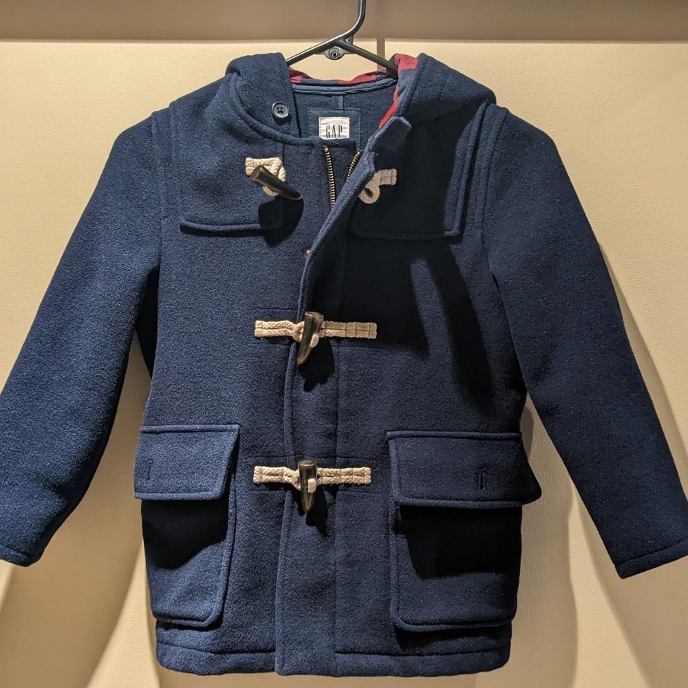 Gap Navy Peacoat Duffel Coat with Hood